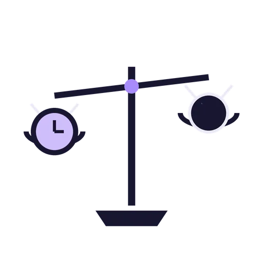 Scale comparing withdrawal speed and bonus size