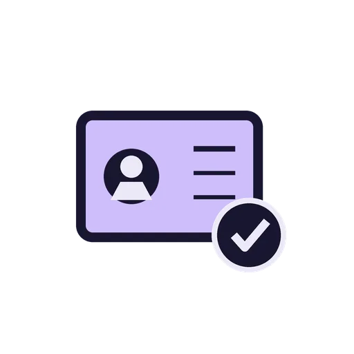 ID card icon representing KYC verification