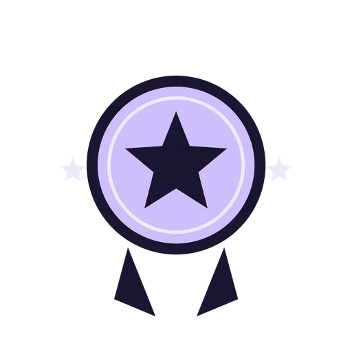 Badge icon representing top-rated reviews